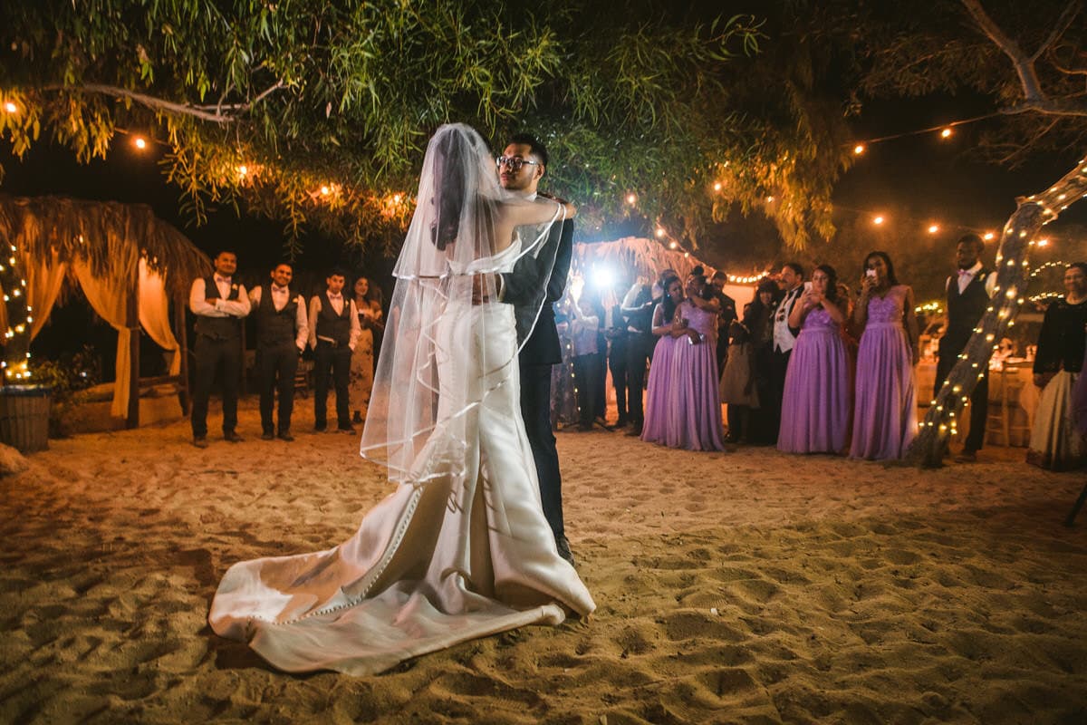 Beachfront wedding styling at Thalassines, Ayia Thekla