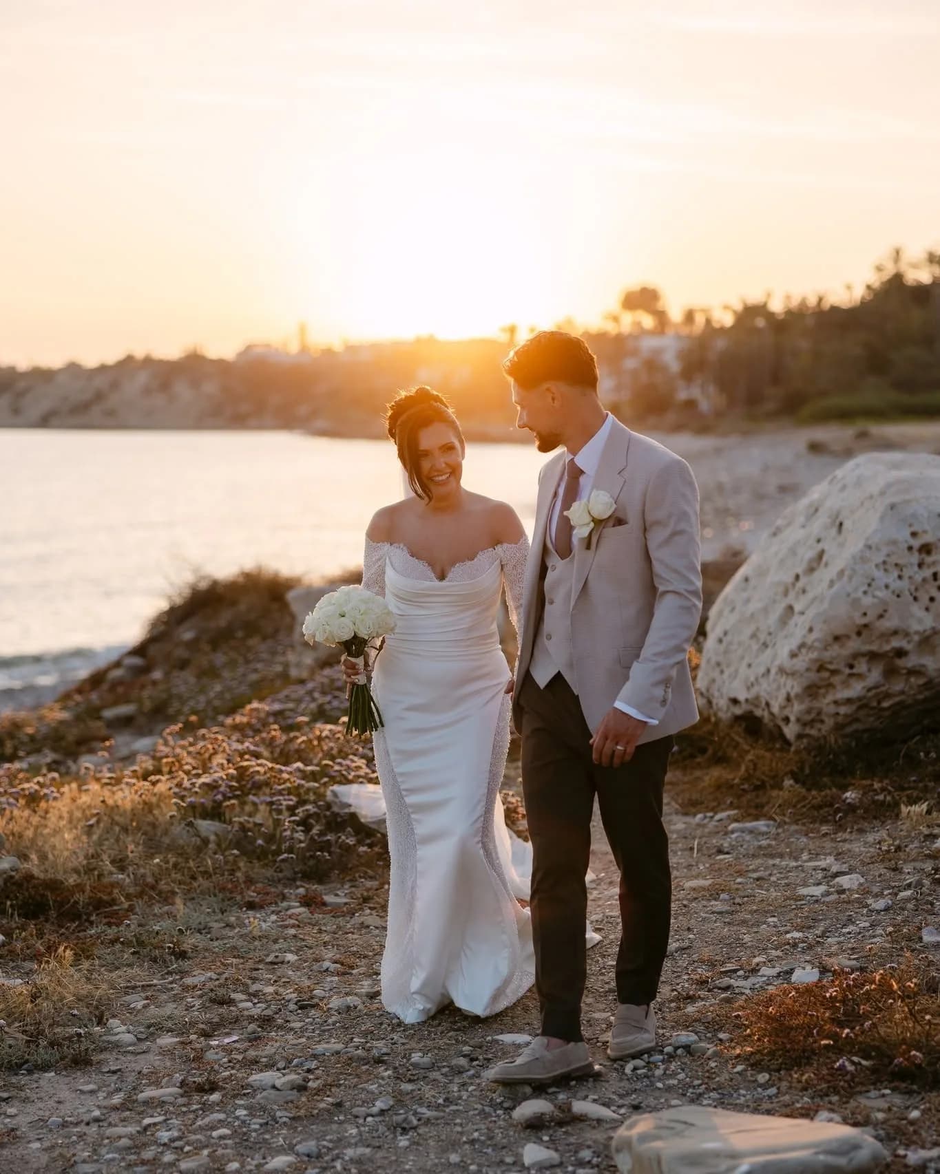 Intimate Beach Ceremony for Two Cyprus elopement package