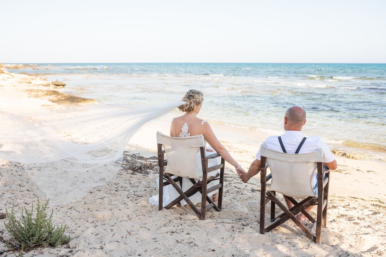 Thalassines Beach villas and shoreline on the Cyprus east coast