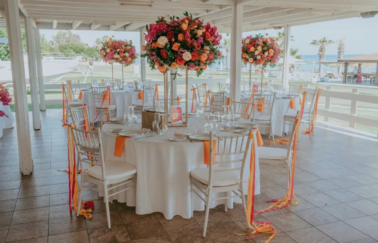 Wedding reception room at Atlantida