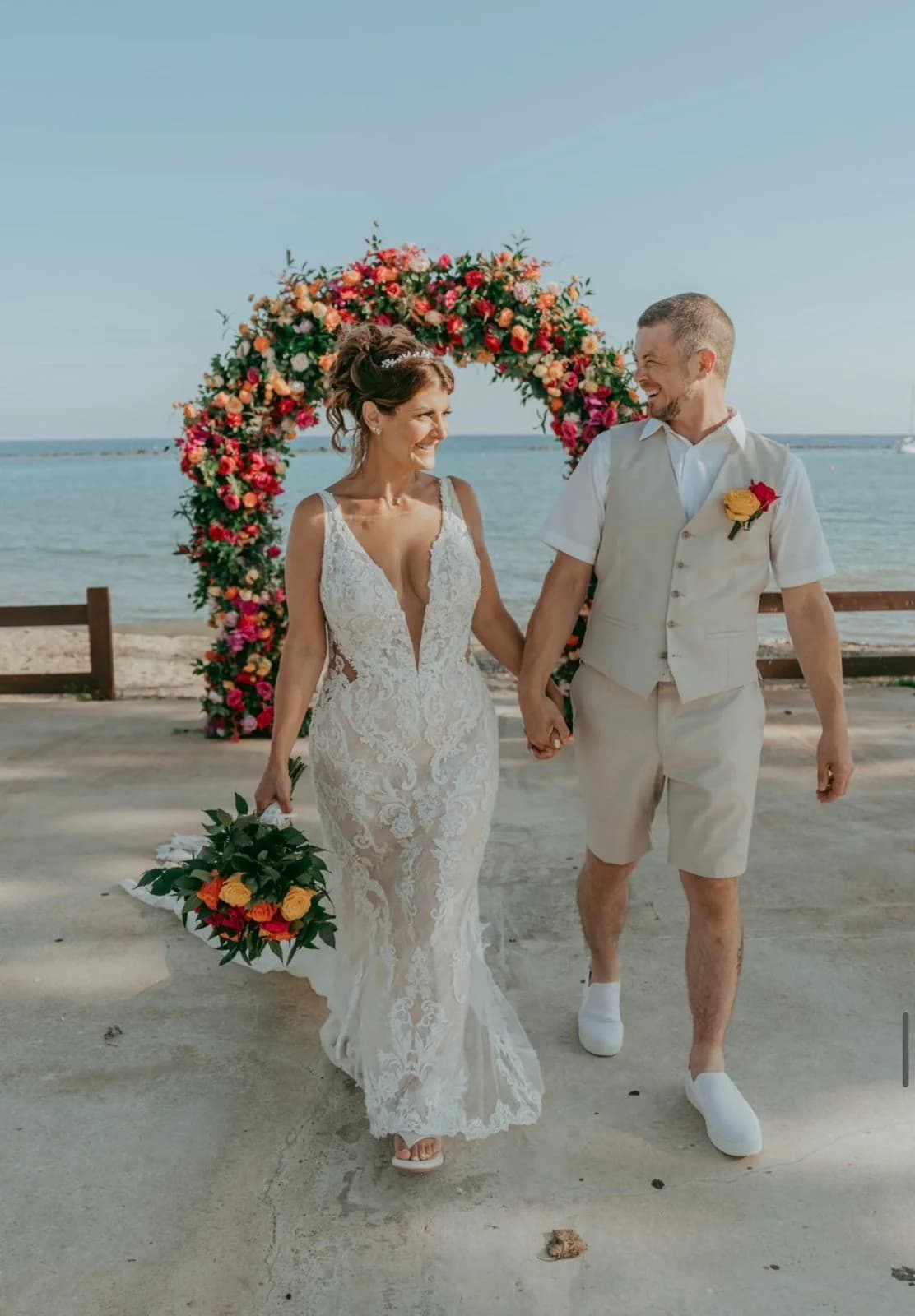 Wedding couple at Atlantida