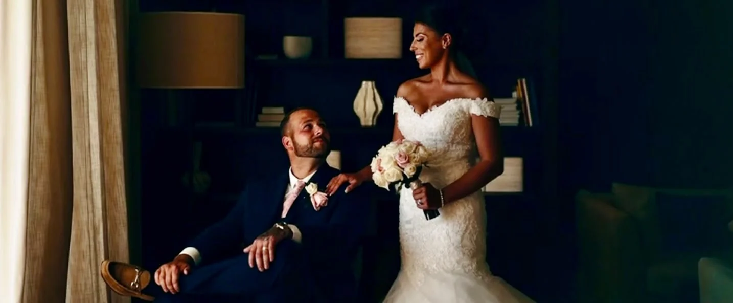 Wedding speech in the reception room at Elea