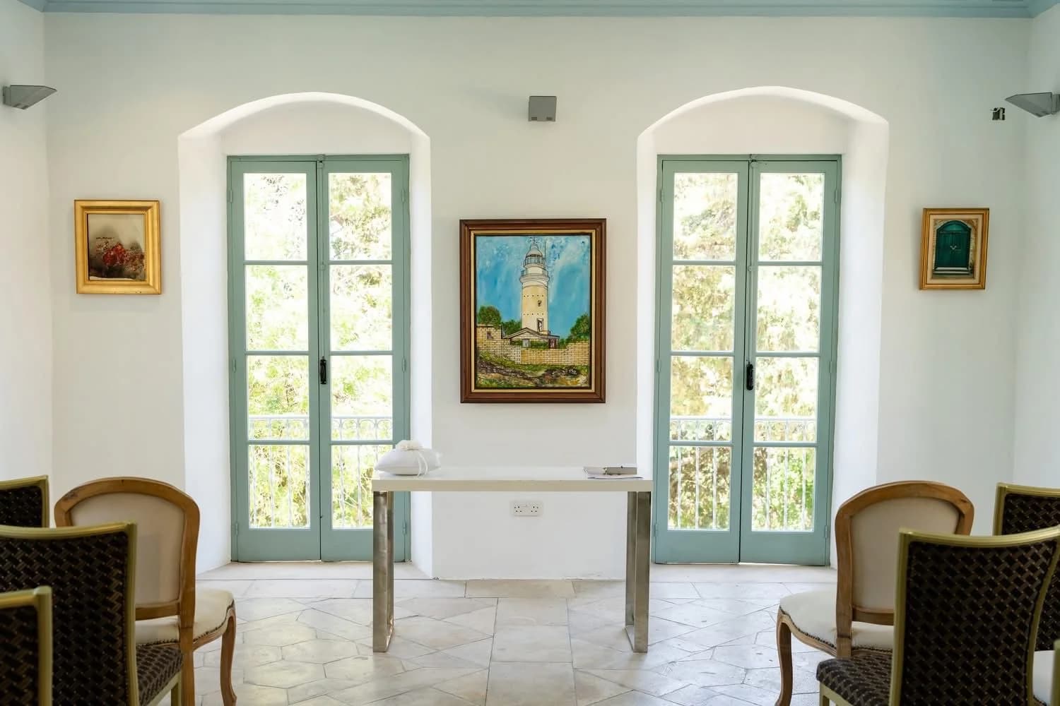 Interior ceremony room at Paphos Municipal Art Gallery