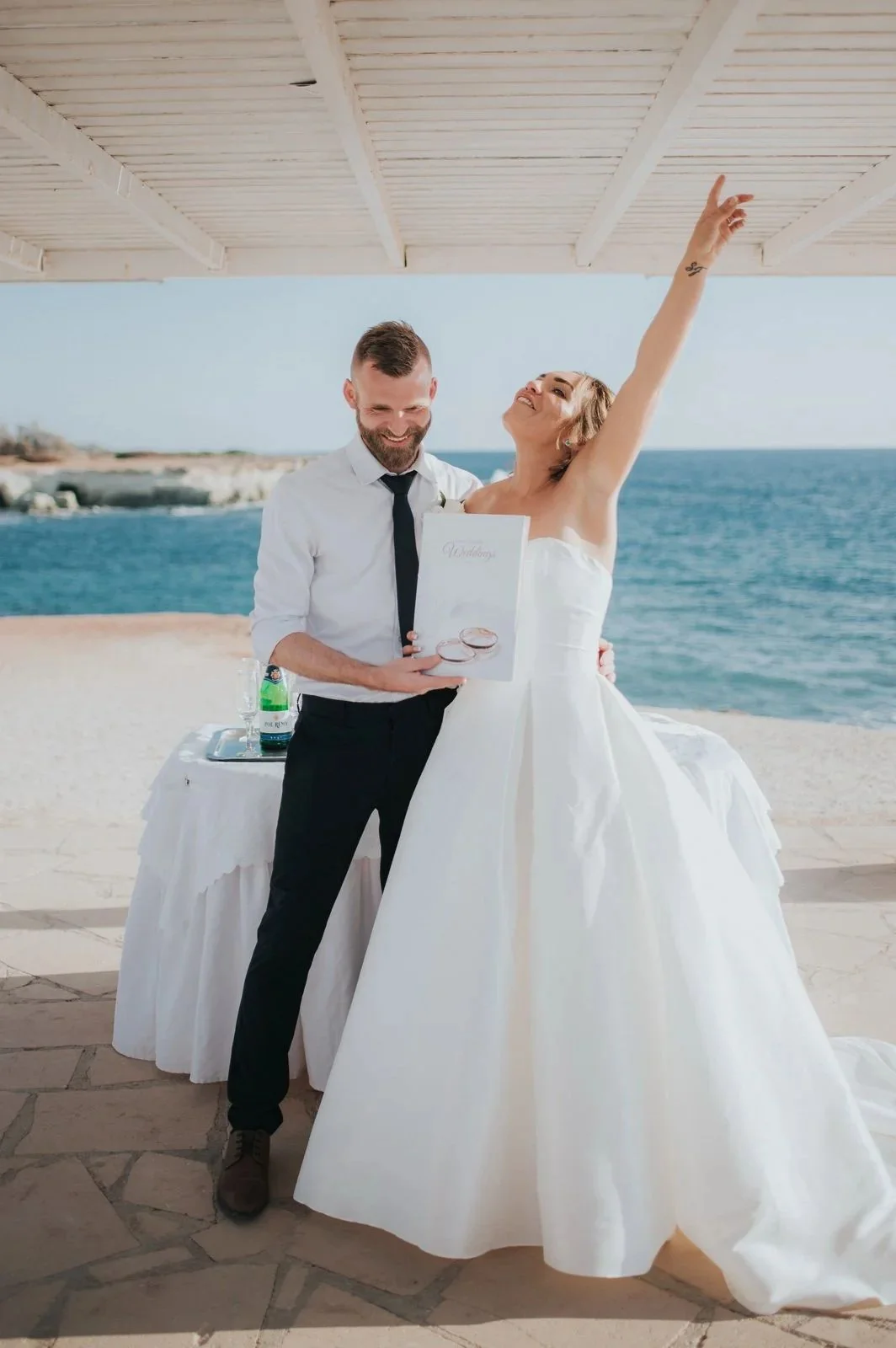 Couple by the sea at Shipwreck